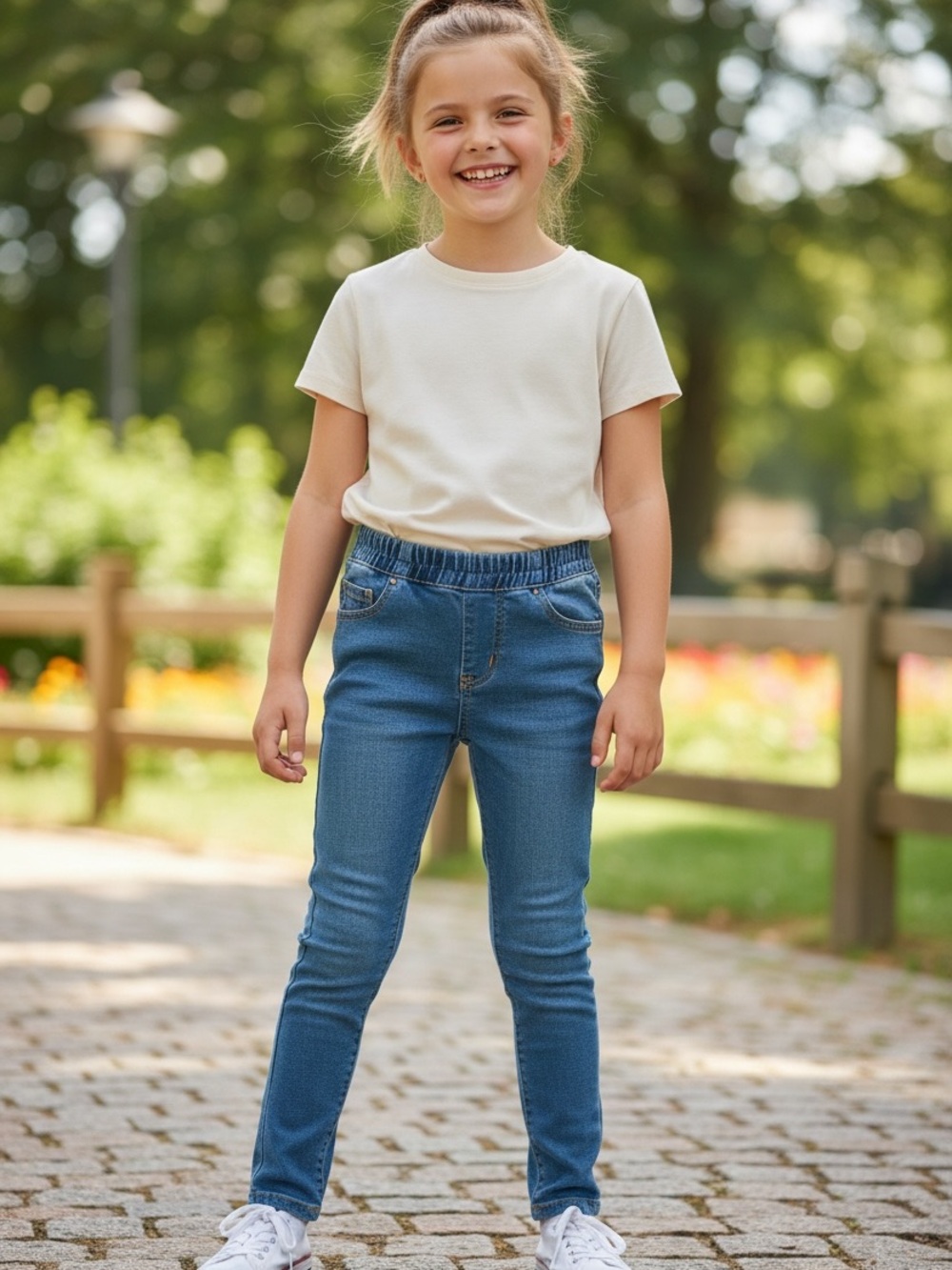 1989 Place Denim Leggings For Girls